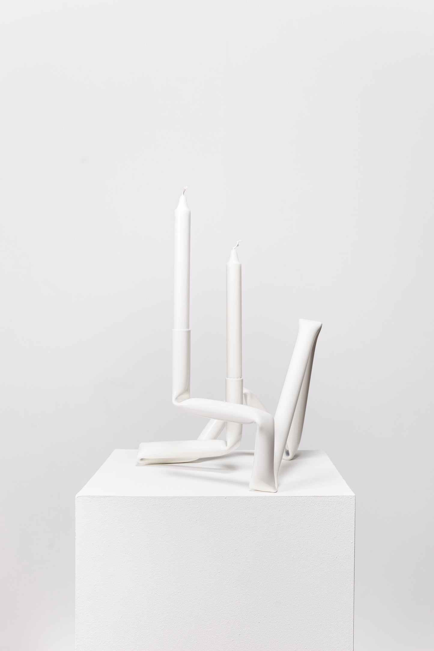 Bucatini candle holder (White)