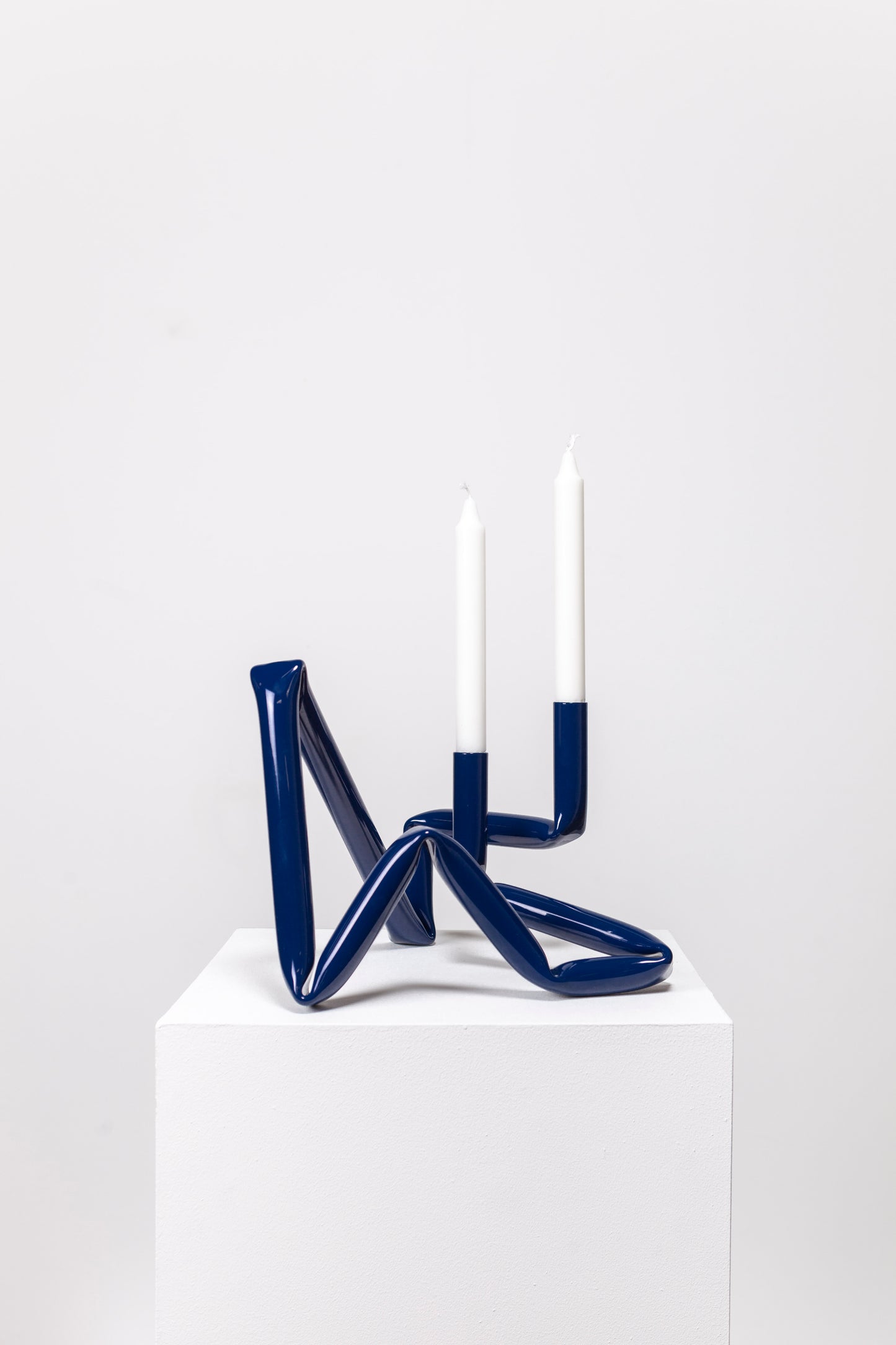 Bucatini candle holder (Midnight blue)