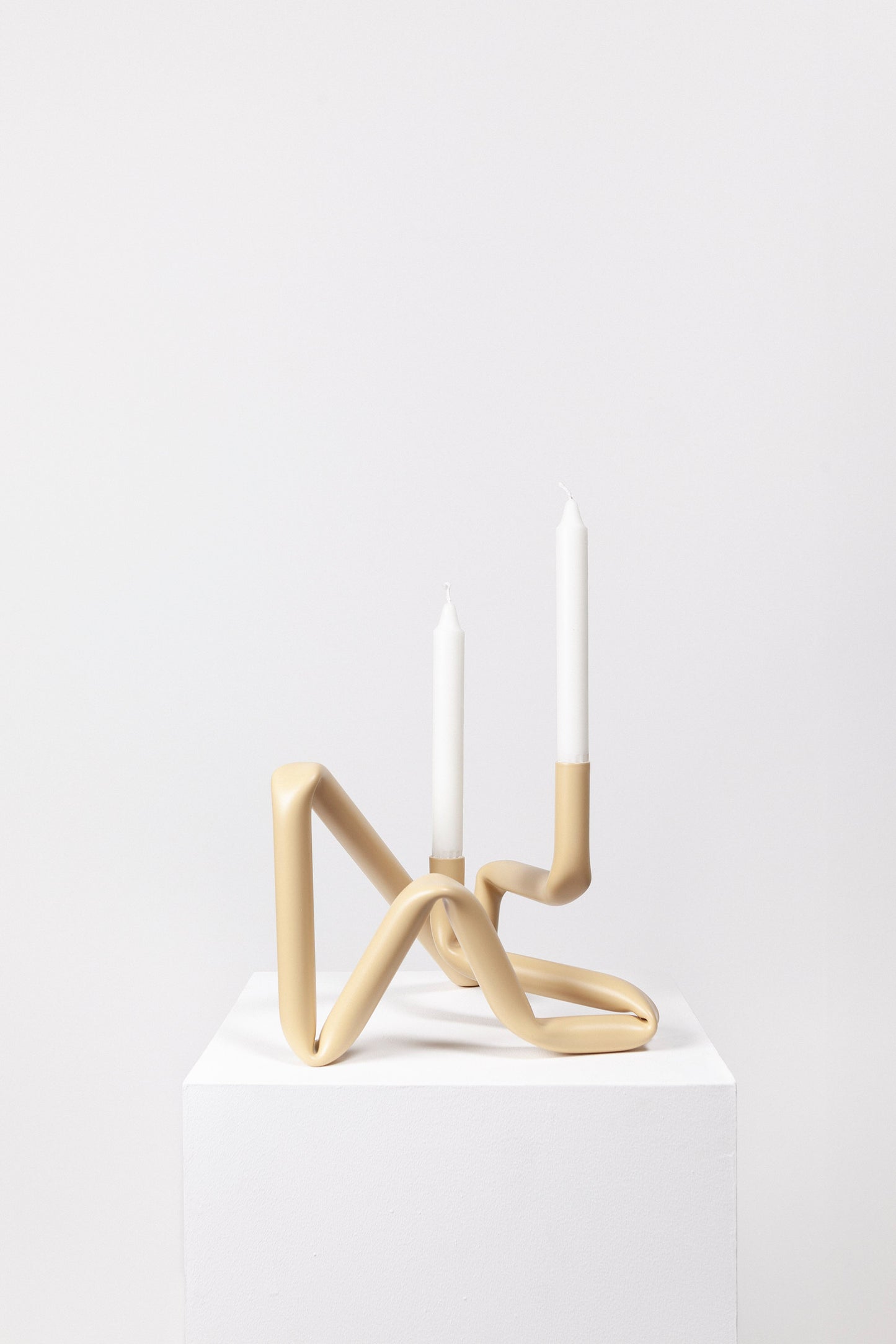 Bucatini candle holder (Beige)