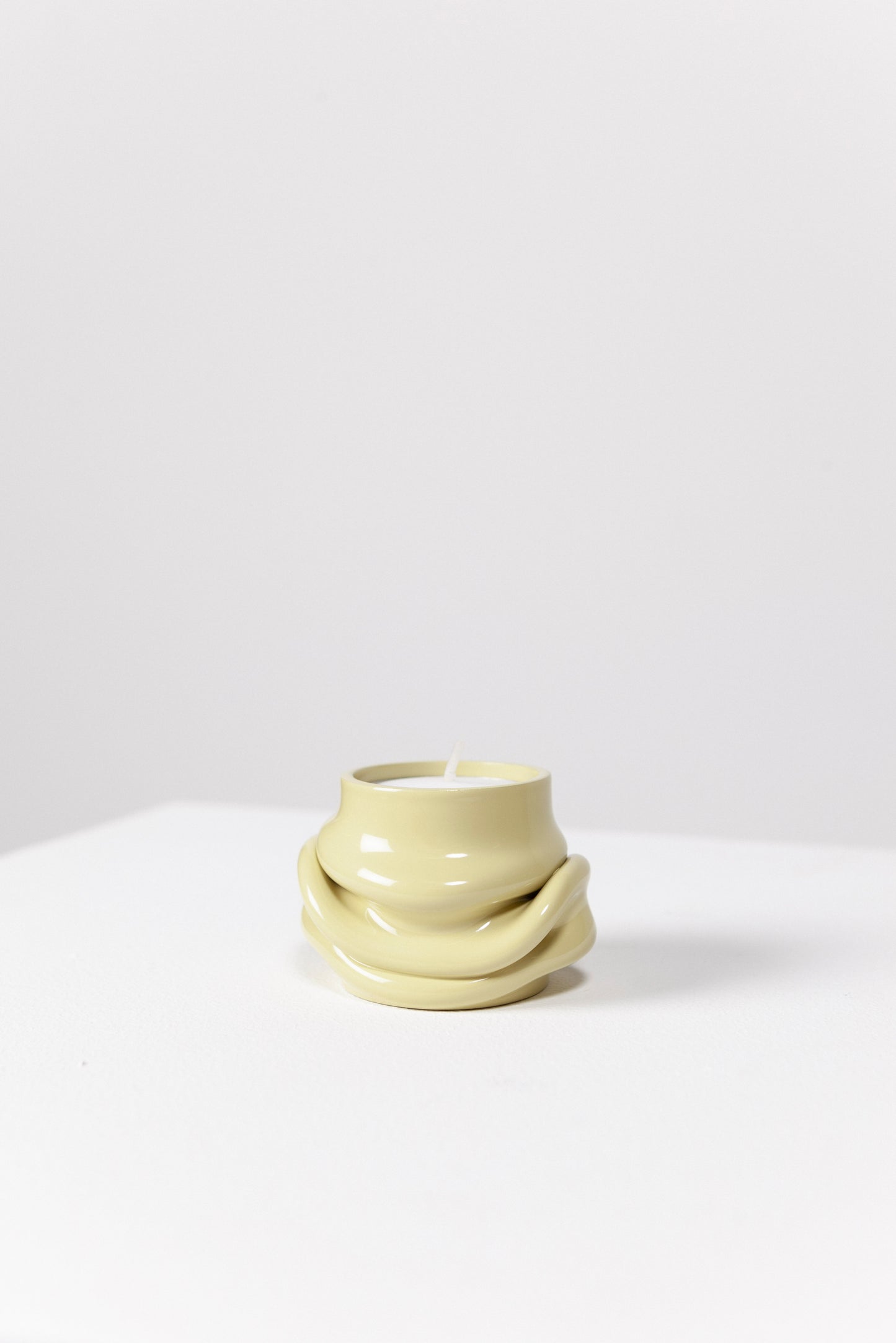 Mondo tea light holder (pale green)