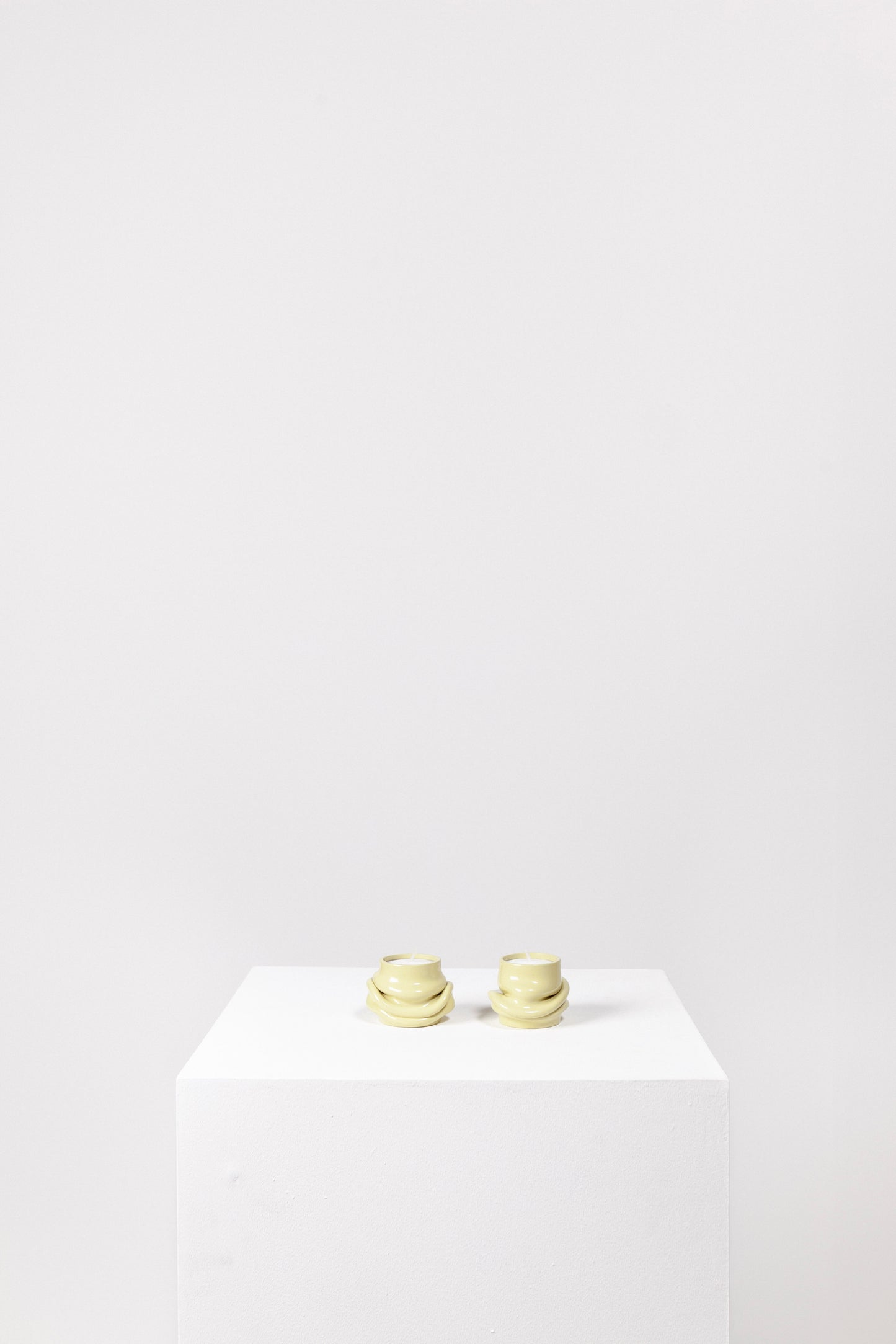 Mondo tea light holder (pale green)