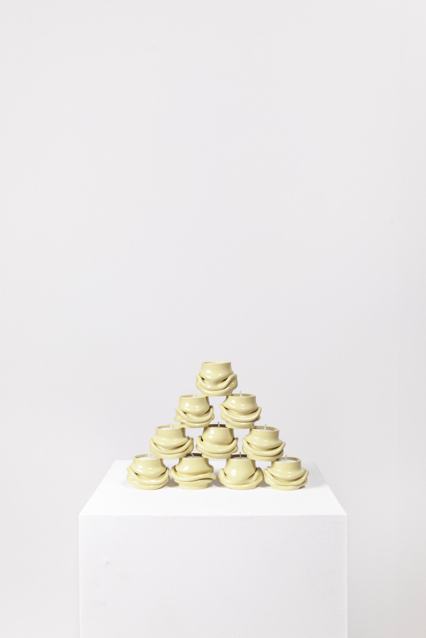 Mondo tea light holder (pale green)