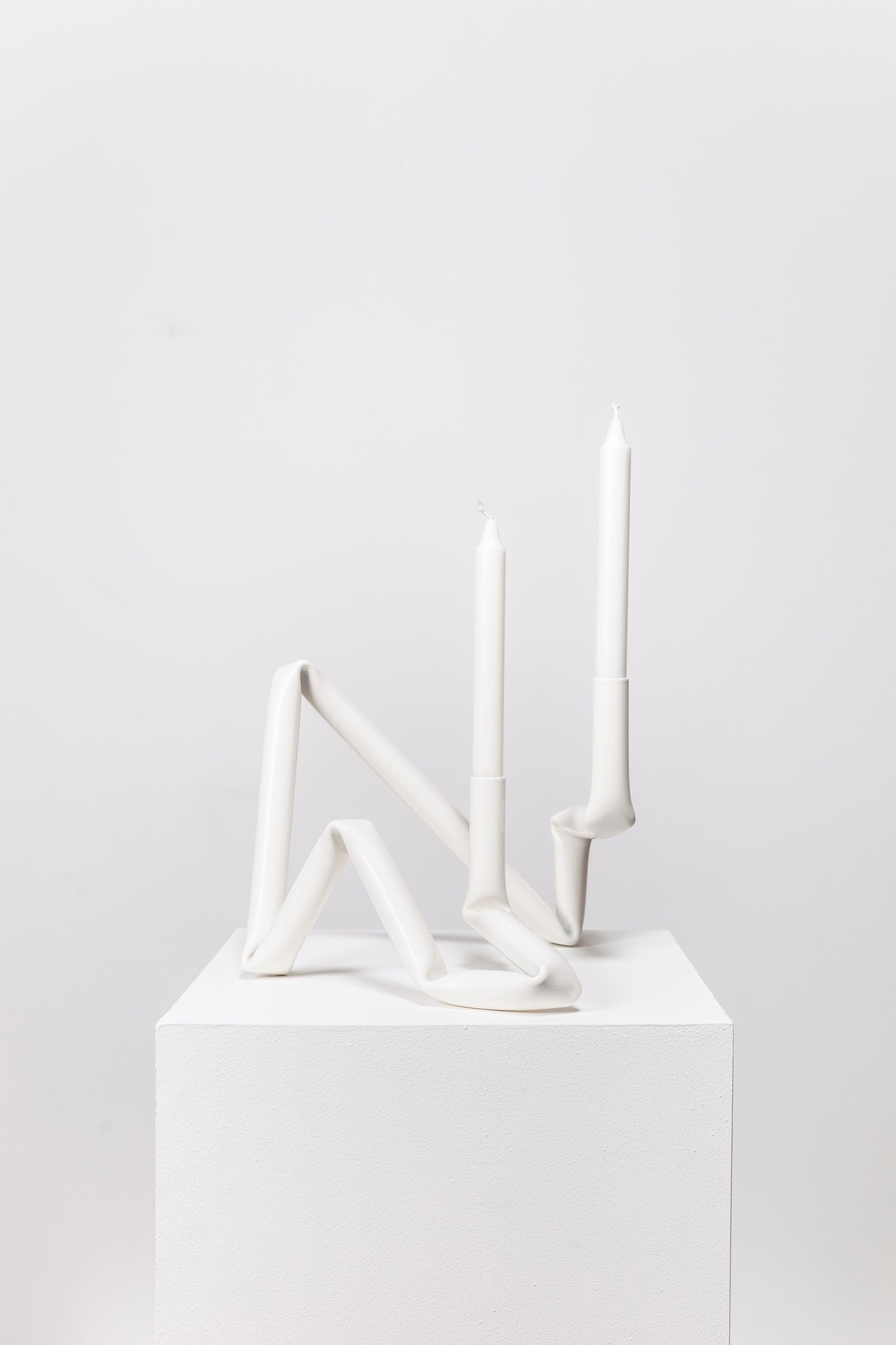 Bucatini candle holder (White)