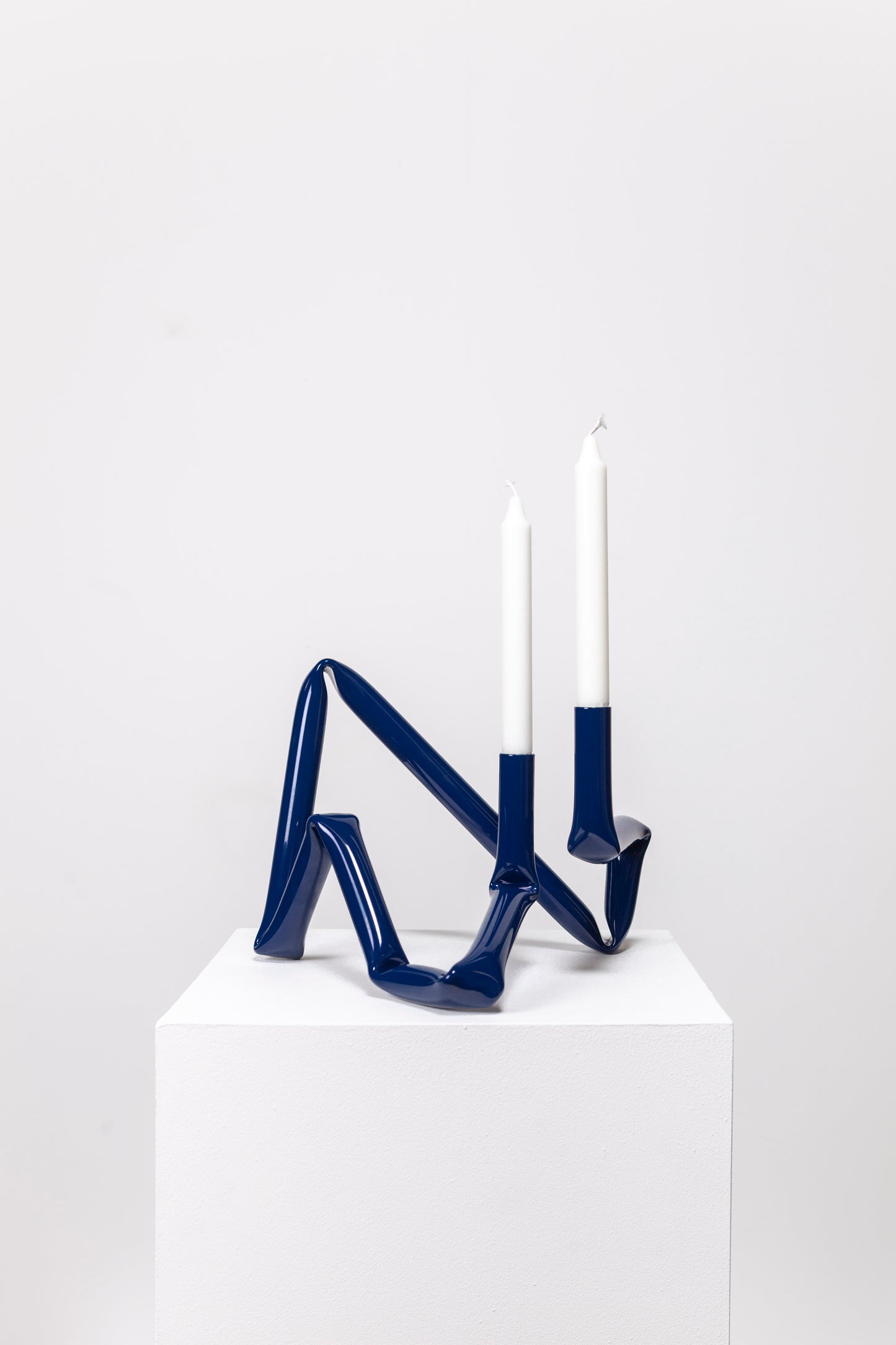 Bucatini candle holder (Midnight blue)