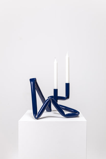 Bucatini candle holder (Midnight blue)