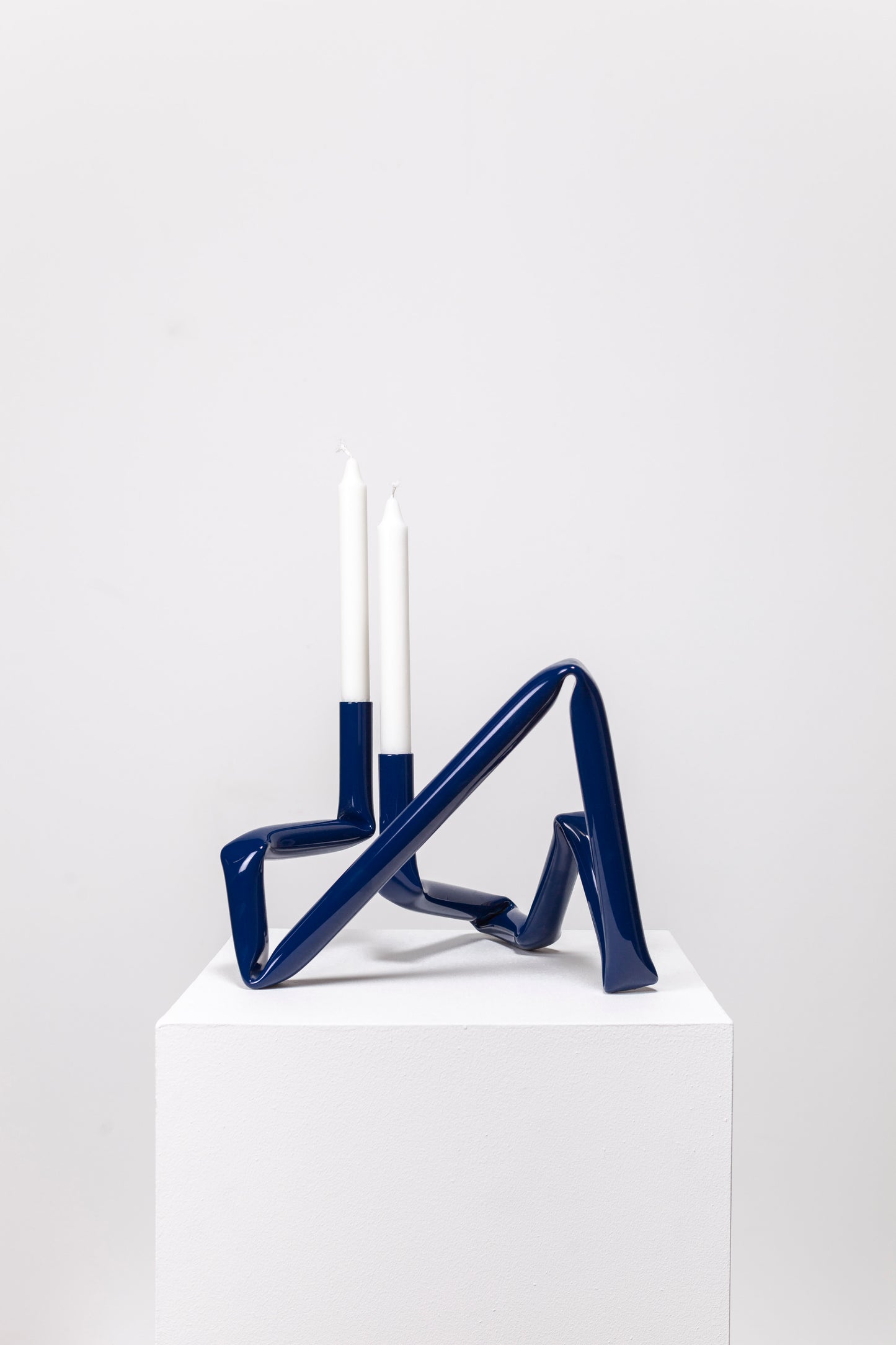 Bucatini candle holder (Midnight blue)