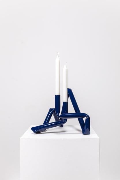 Bucatini candle holder (Midnight blue)