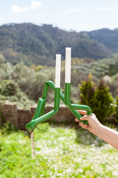 Bucatini candle holder (Grass green)