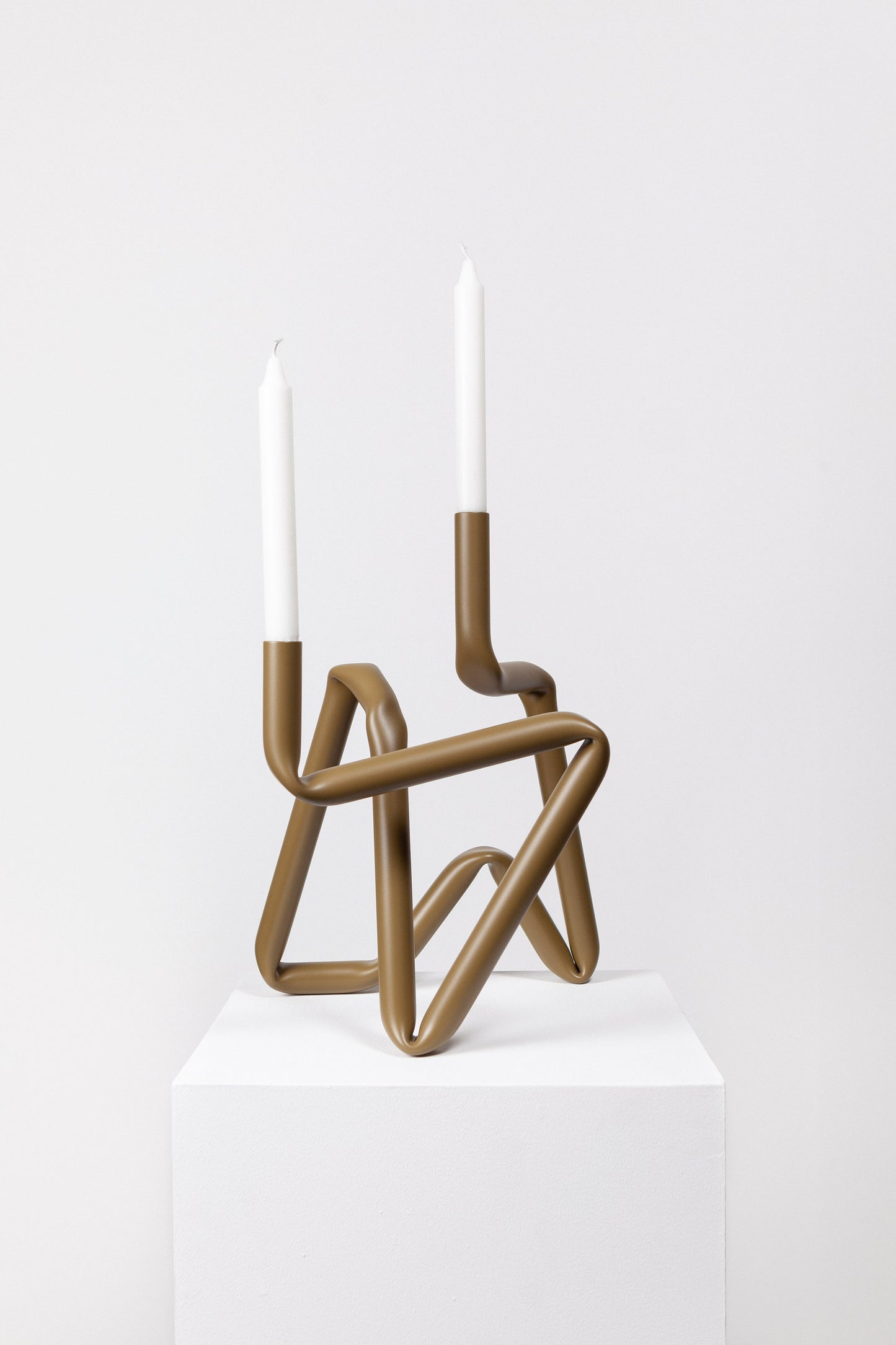 Bucati candle holder (Green, matte)