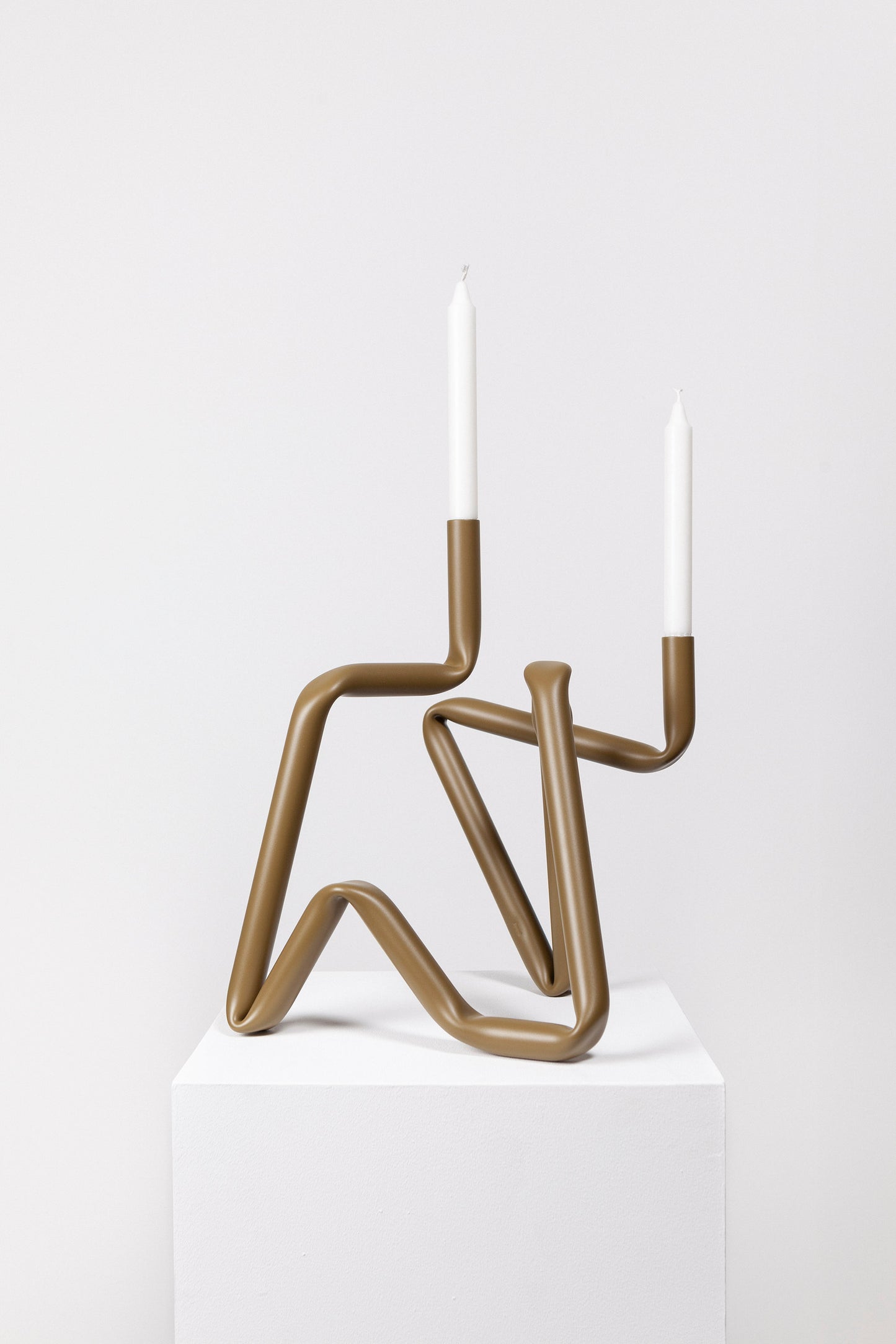 Bucati candle holder (Green, matte)