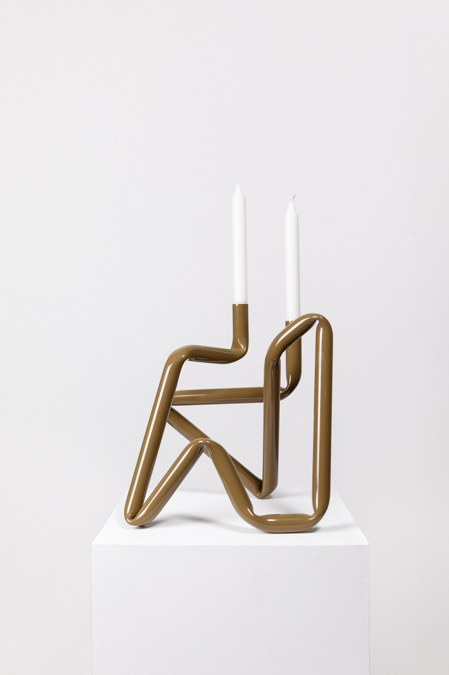 Bucati candle holder (Green, matte)