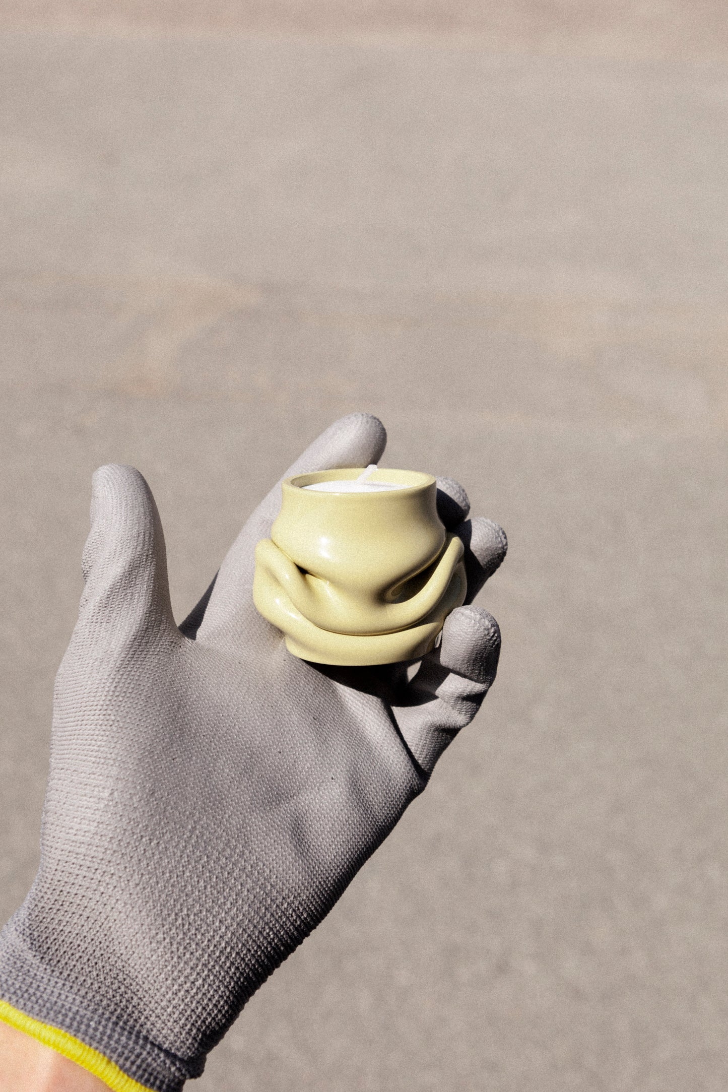Mondo tea light holder (pale green)
