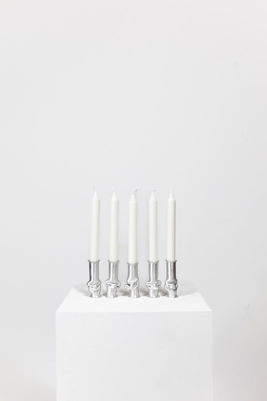 Solo candle holder (Brushed aluminium)
