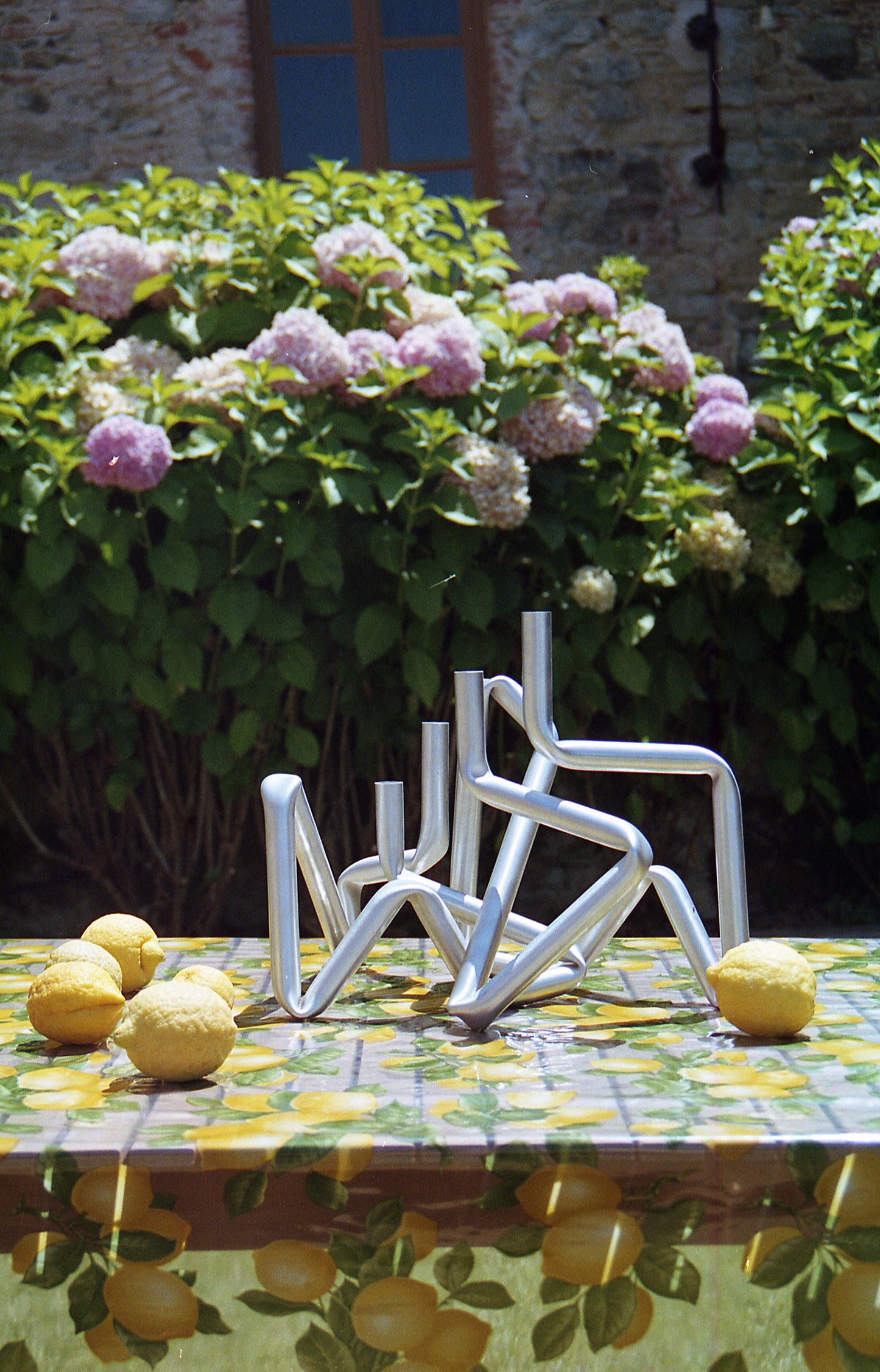 Bucati candle holder (Brushed aluminium) - (a.o.t.)